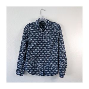 J. CREW Slim Perfect Fit Elephant Print